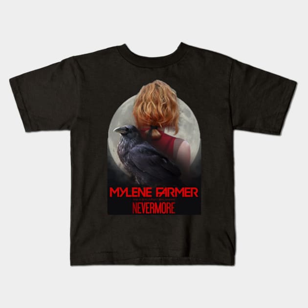 Mylène Farmer Kids T-Shirt by shadowNprints